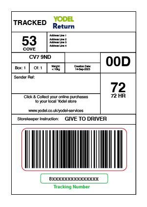 yodel podback label